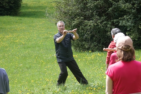 Séance Qi Gong de Jean-Pierre Peyruseigt dans le Vercors sud